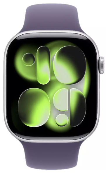 Смарт часы Apple Watch Series 11 GPS 42mm MEU64 Silver Aluminium Case with Purple Fog Sport Band - S/M