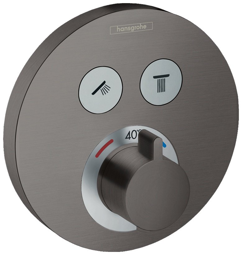 Смеситель для душа Hansgrohe ShowerSelect 15743340, латунь, цвет черный купить,NaN