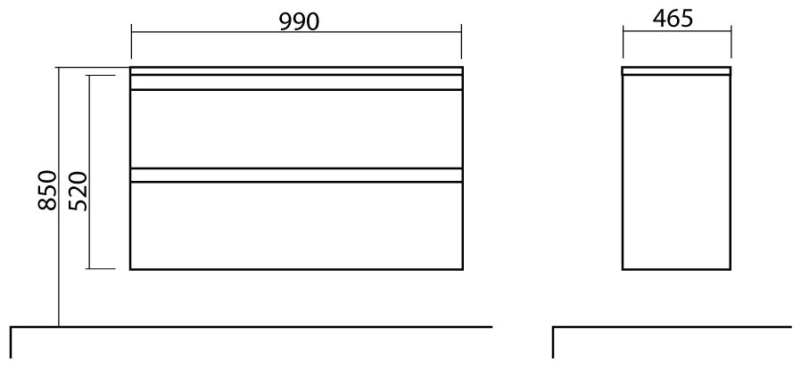 Тумба с раковиной AQUARODOS M-AKCENT-100-KN-WHITE-GLOSS, 99x52x46.5 см, белый купить,NaN