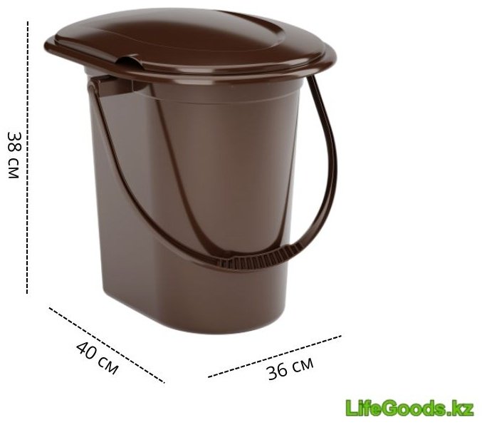 Биотуалет LifeGoods.kz переносной LG35293 коричневый купить,NaN