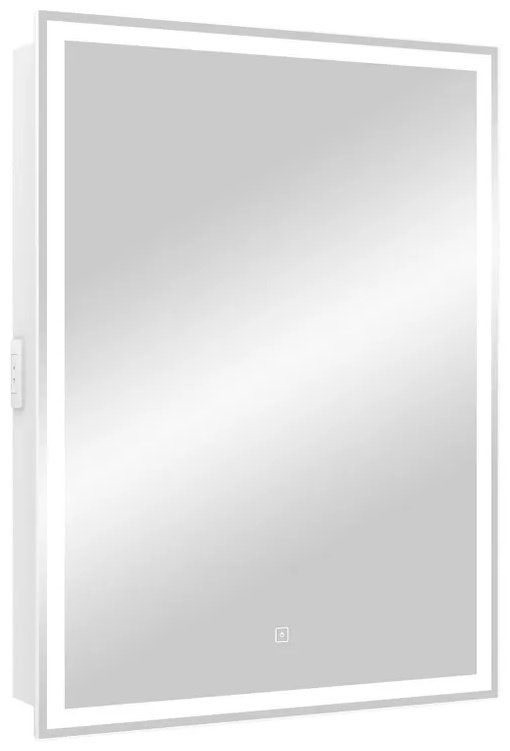 Шкаф зеркальный навесной Континент Allure, 60x15x80 см, белый купить,NaN