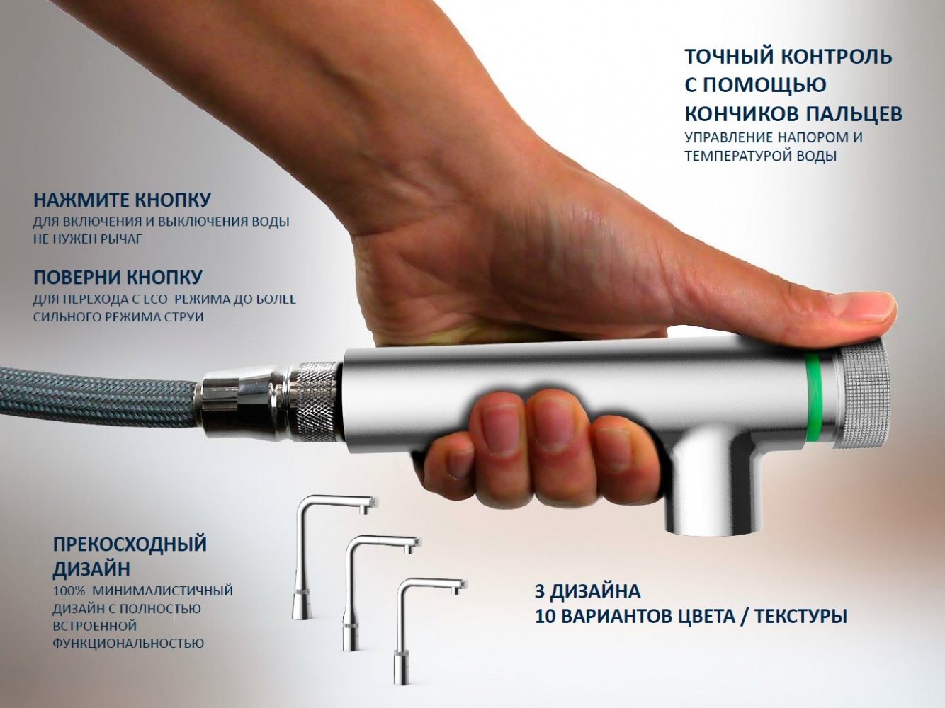 Смеситель для кухни (мойки) Grohe 31613000, поворотно-нажимной