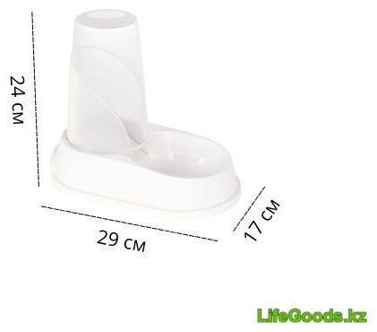 Автокормушка, автопоилка LifeGoods.kz LG51344 1500 мл белый купить,NaN