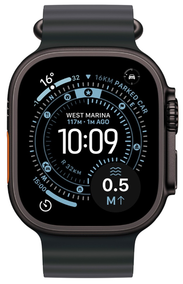 Смарт-часы Apple Watch Ultra 3 GPS + Cellular 49mm MF0J4Q Black Titanium Case with Black Ocean Band