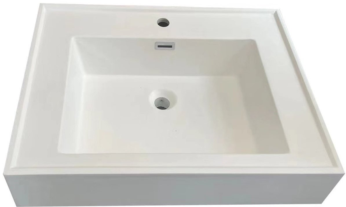 Раковина XLP2-60W накладная прямоугольная 60х50 мм, искусственный камень