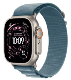Смарт-часы Apple Watch Ultra 3 GPS + Cellular 49mm MEWM4Q Natural Titanium Case with Light Blue Alpine Loop - M