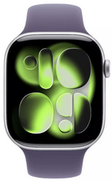 Смарт часы Apple Watch Series 11 GPS 42mm MEU64 Silver Aluminium Case with Purple Fog Sport Band - S/M