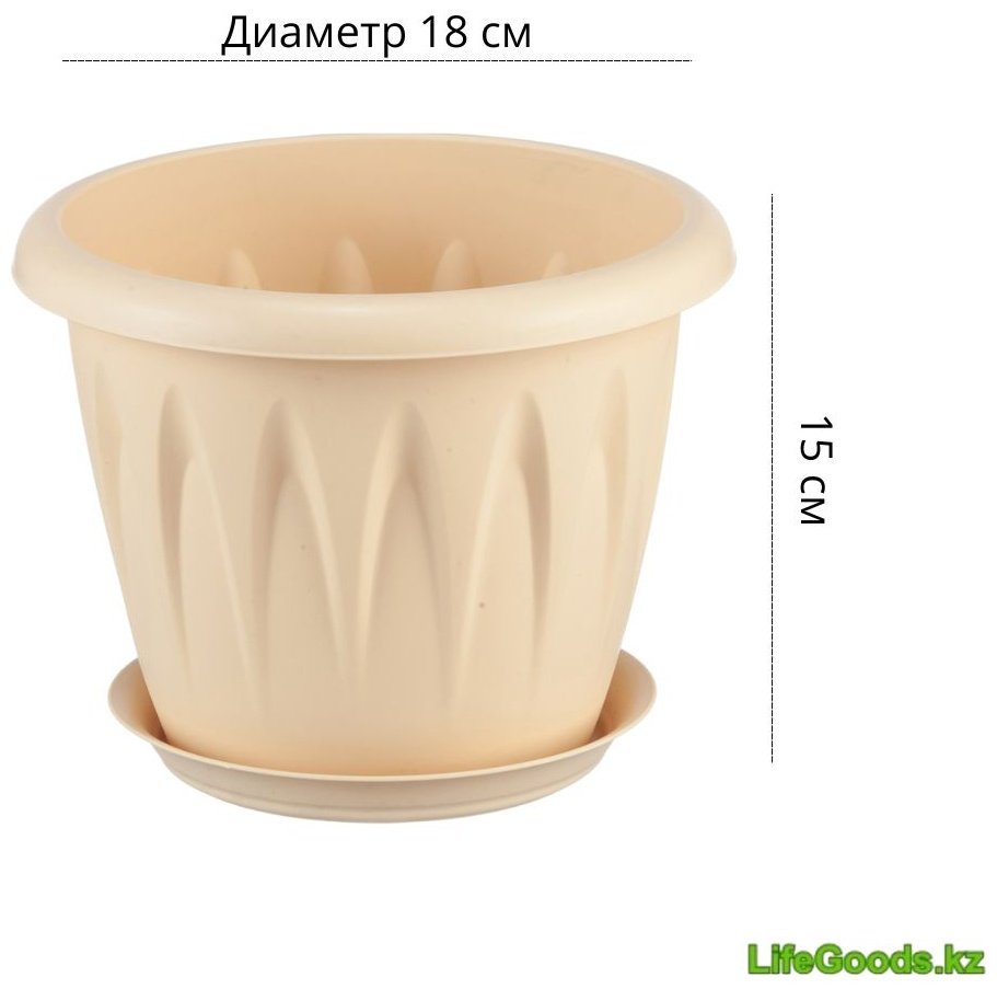 Кашпо для дома LifeGoods.kz 2 л, пластик купить,NaN