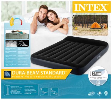 Матрас Intex 64143, 203x152x25 см, насос отсутствует купить,NaN
