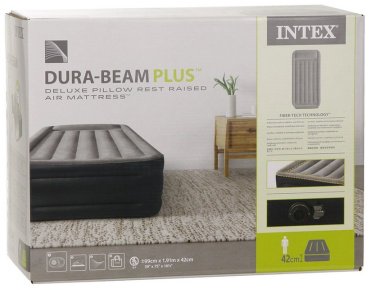 Матрас Intex DELUXE Pillow Rest Raised 64132ND, 191x99x42 см, насос встроенный купить,NaN