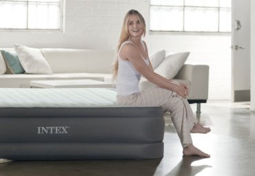 Кровать Intex 64906ND PremAire I (Queen), 203x152x46 см, насос встроенный купить,NaN