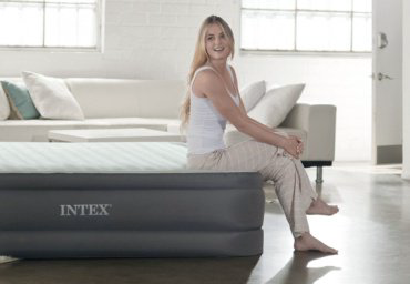 Кровать Intex 64906ND PremAire I (Queen), 203x152x46 см, насос встроенный купить,NaN