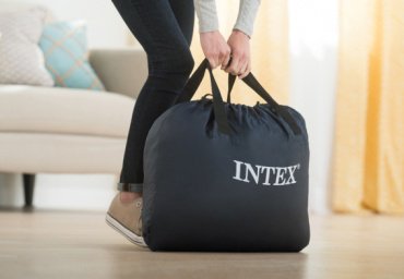 Кровать Intex 64906ND PremAire I (Queen), 203x152x46 см, насос встроенный купить,NaN