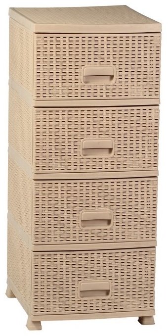 Комод пластиковый Patisson Плетенный 2015-02 38х91х48 см купить,NaN