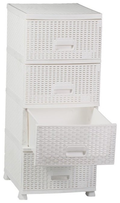 Комод пластиковый Patisson Плетенный 512-1 38х91х44 см купить,NaN