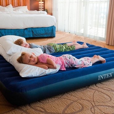 Матрас Intex Classic Downy, 203x183x25 см, насос отсутствует