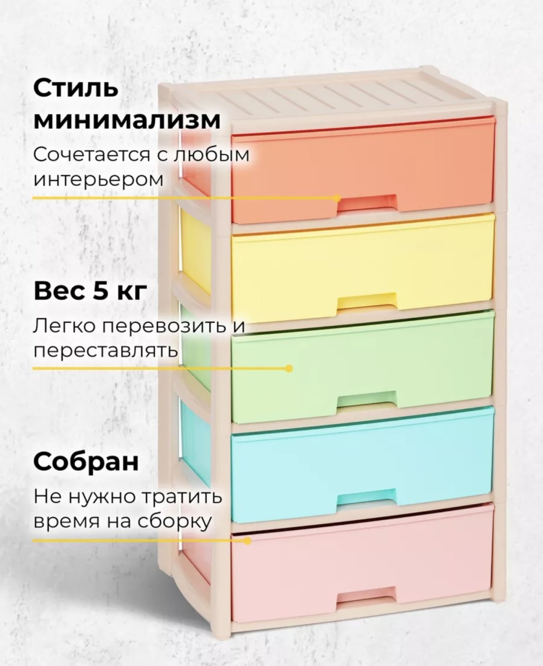 Комод пластиковый 30193916_632769229 55х100х39 см купить,NaN