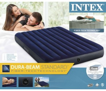 Матрас Intex Classic Downy, 203x152x25 см, насос отсутствует купить,NaN