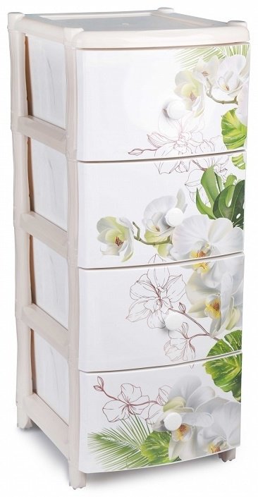Комод пластиковый Альтернатива Орхидея М2059 39.5х98х50 см купить,NaN