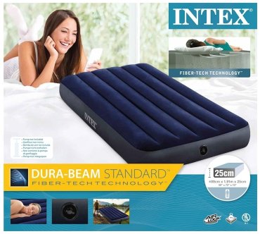 Матрас Intex 64757, 191x99x25 см, насос отсутствует купить,NaN