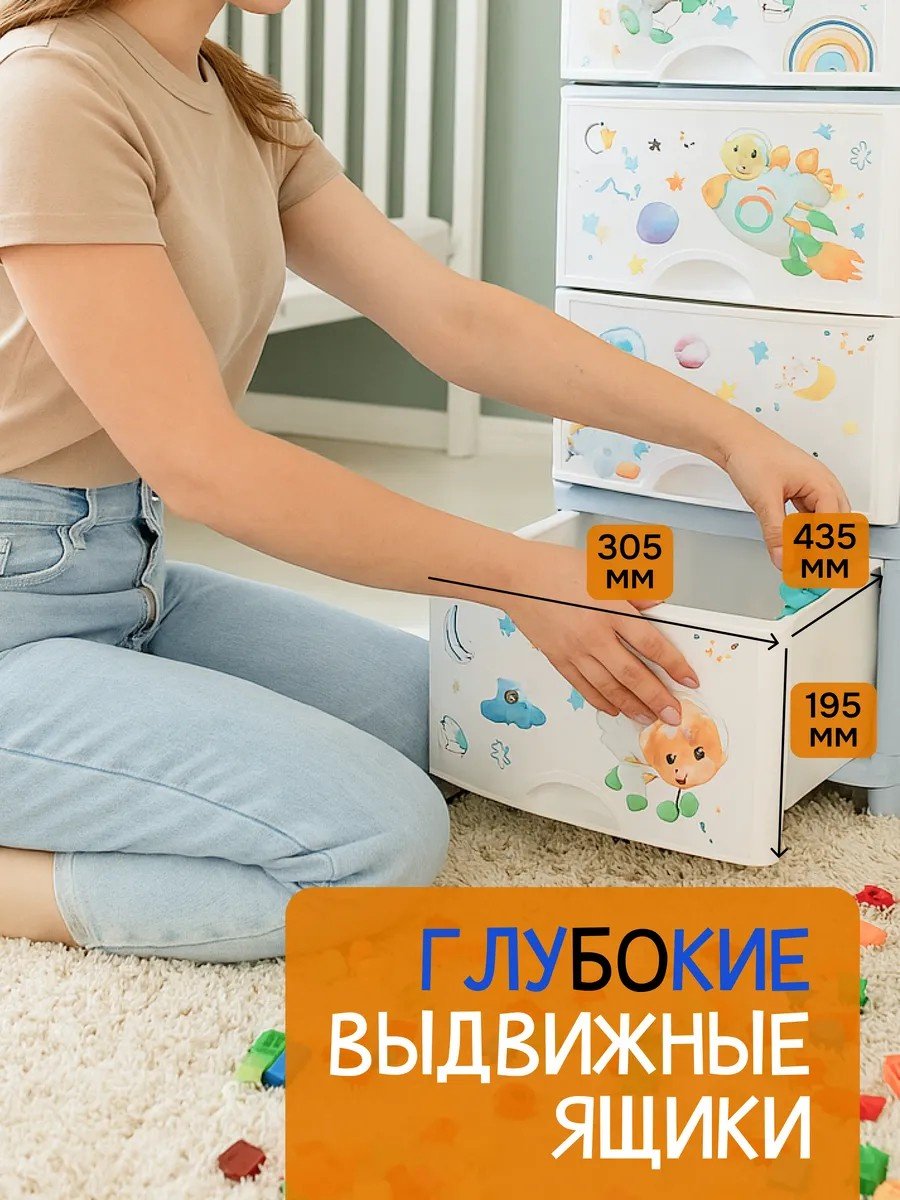Комод пластиковый 950664982 38х98х48 см купить,NaN