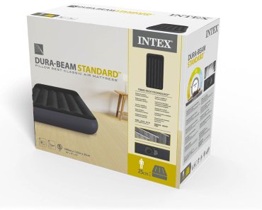 Матрас Intex 64146ND, 191x99x25 см, насос встроенный купить,17857