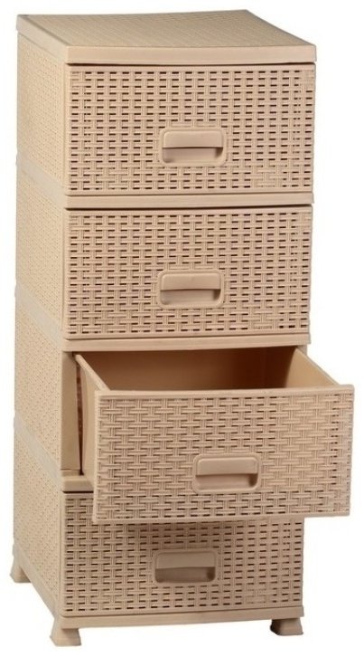 Комод пластиковый Patisson Плетеный 38х91х44 см купить,NaN