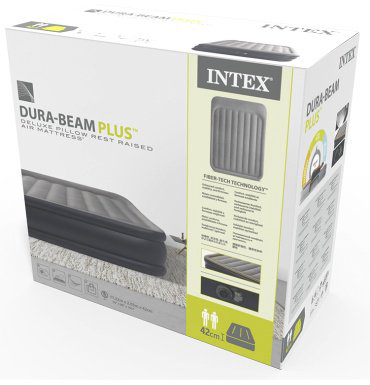 Кровать Intex 64136, 203x152x42 см, насос встроенный купить,30723