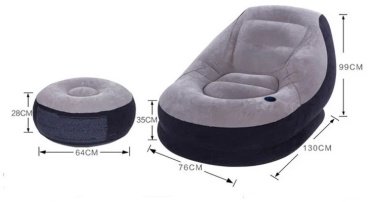 Кресло Intex 68564, 130x99x76 см, насос внешний
