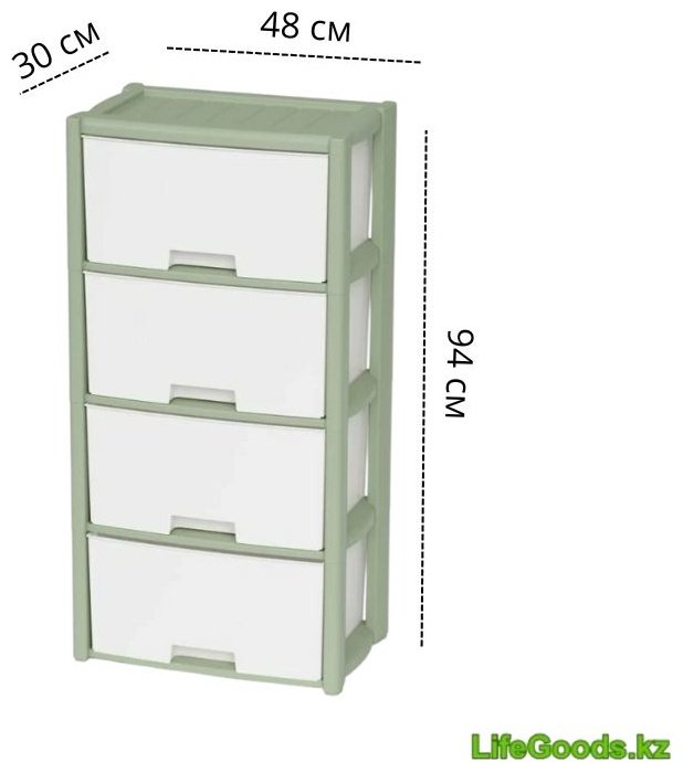 Комод пластиковый LifeGoods.kz LG49932 48х94х30 см купить,NaN