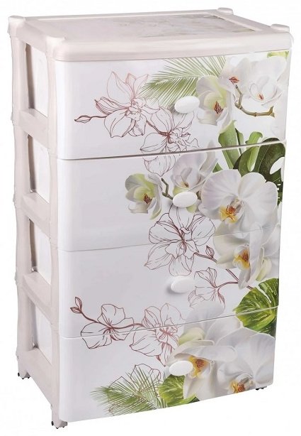 Комод пластиковый Альтернатива Орхидеи М2638 55.5х90.5х44 см купить,NaN