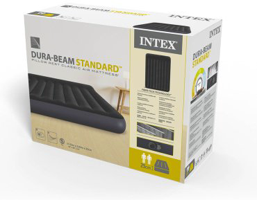 Матрас Intex 64150ND, 203x152x25 см, насос встроенный