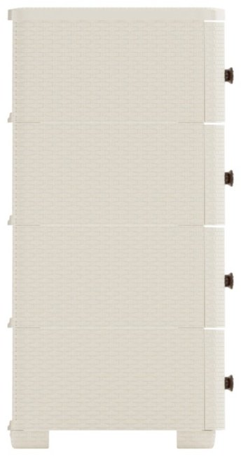 Комод пластиковый ZETA Плетенка М4059 56х88х45 см купить,NaN