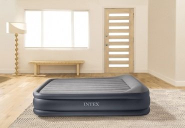 Матрас Intex 64126ND Dura-Beam PLUS, 203x152x46 см, насос встроенный купить,NaN