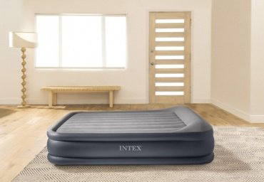 Матрас Intex 64126ND Dura-Beam PLUS, 203x152x46 см, насос встроенный купить,NaN