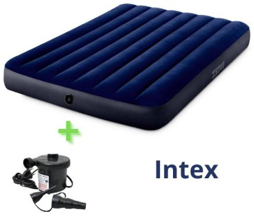 Матрас Intex 618778, 203x152x25 см, насос внешний электрический купить,19999