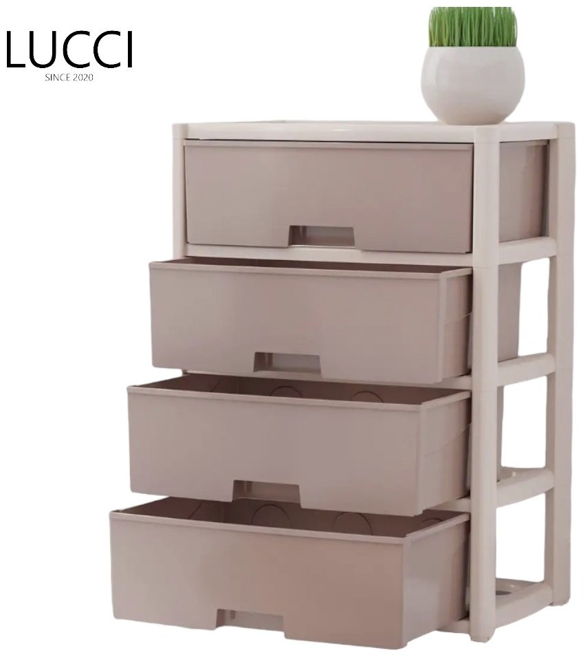 LUCCI 149310815, 56x39x81 см, бежевый, белый купить,NaN