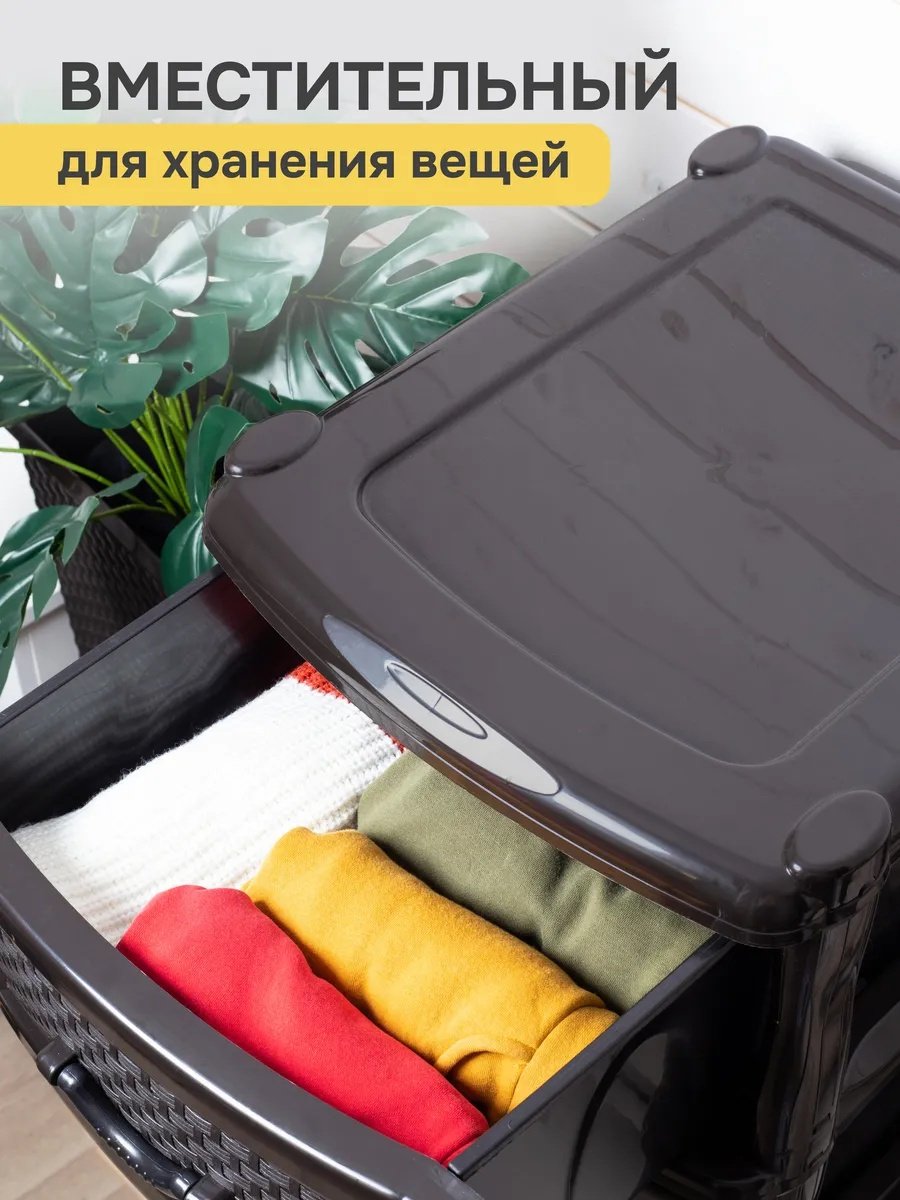 Комод пластиковый Модерн 38х98х42 см купить,NaN