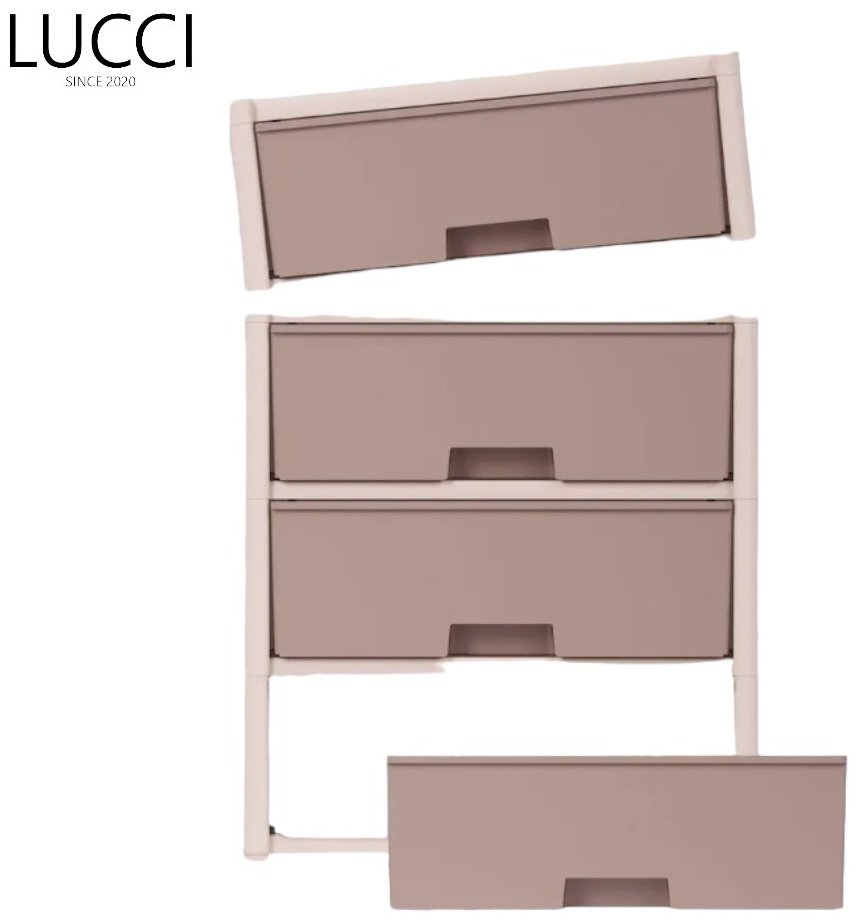 LUCCI 149310815, 56x39x81 см, бежевый, белый купить,NaN