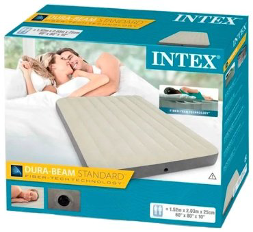 Матрас Intex, 203x152x25 см, насос отсутствует купить,NaN