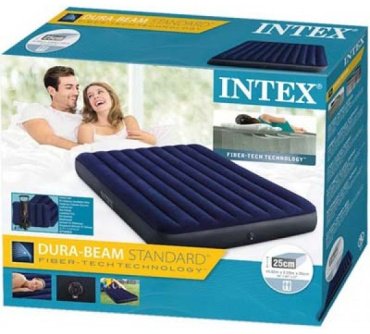 Матрас Intex 64765, 203x152x25 см, насос внешний