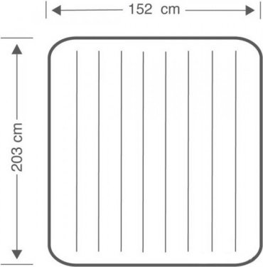 Матрас Intex 64765, 203x152x25 см, насос внешний
