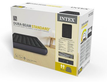 Матрас Intex 64148ND, 191x137x25 см, насос встроенный