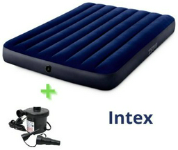 Матрас Intex 618778, 203x152x25 см, насос внешний электрический