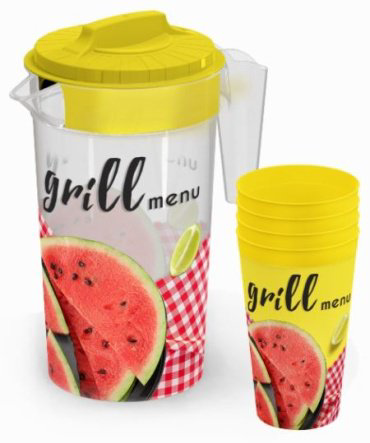 Полимербыт Grill Menu 4314894 1,2л желтый купить,NaN