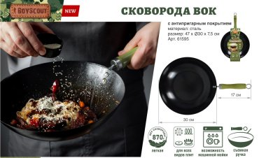 Сковорода BOYSCOUT 61595 1 шт