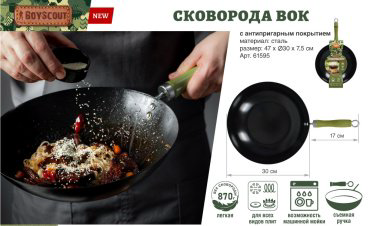 Сковорода BOYSCOUT 61595 1 шт купить,NaN