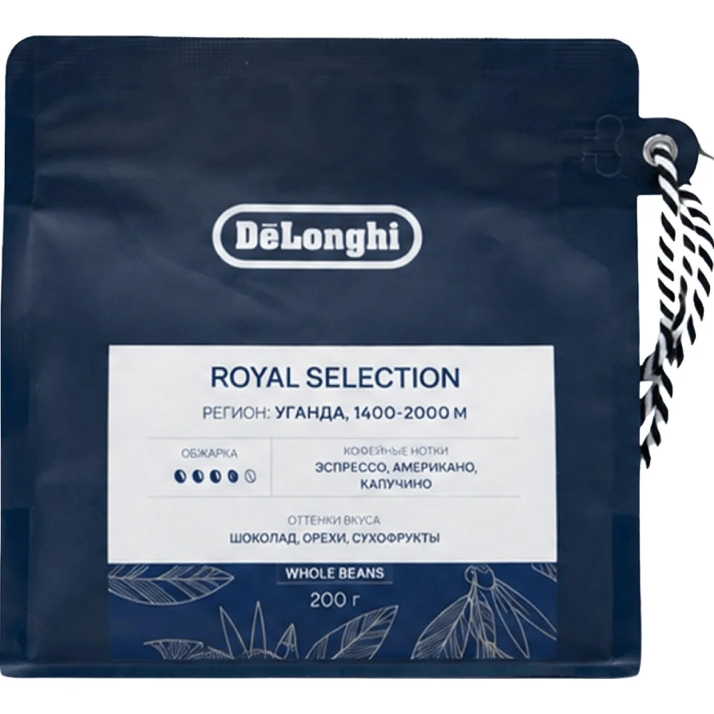 Кофе в зернах Delonghi DLSL137 Royal Selection Blend 200 гр.