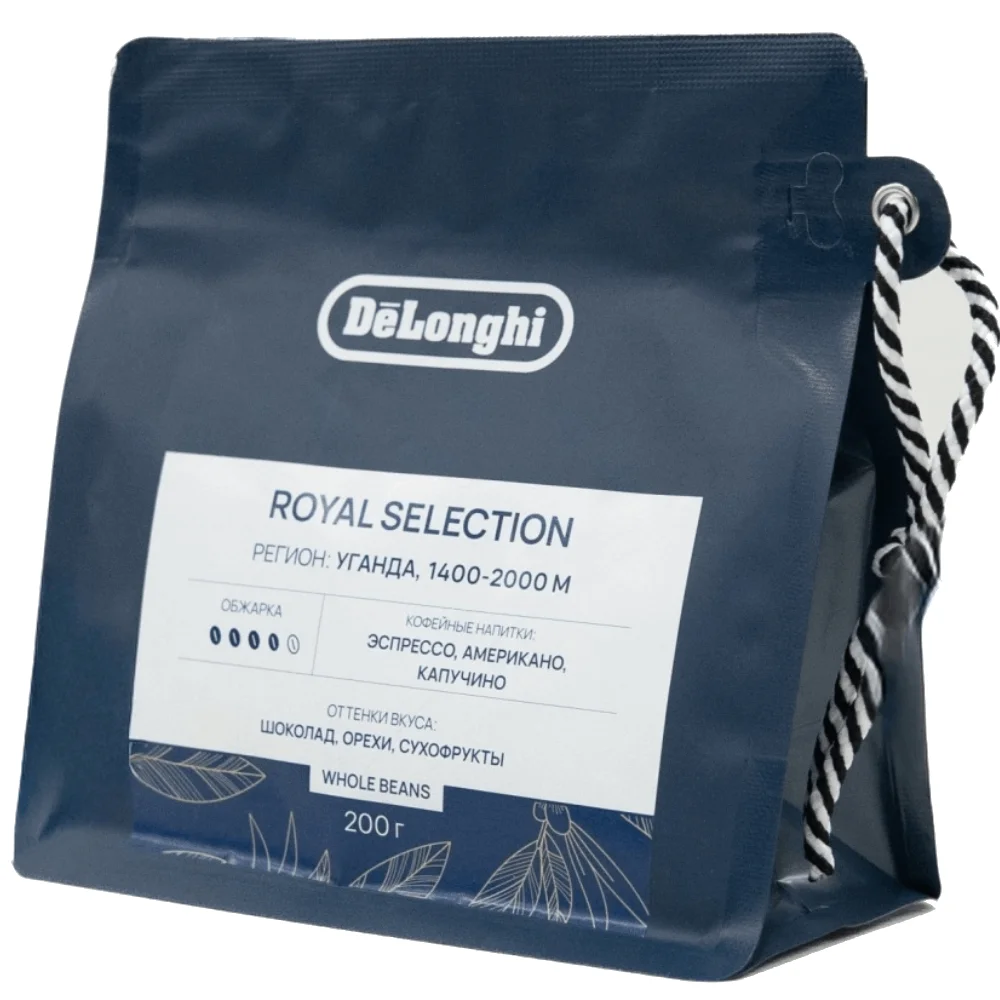 Кофе в зернах Delonghi DLSL137 Royal Selection Blend 200 гр.