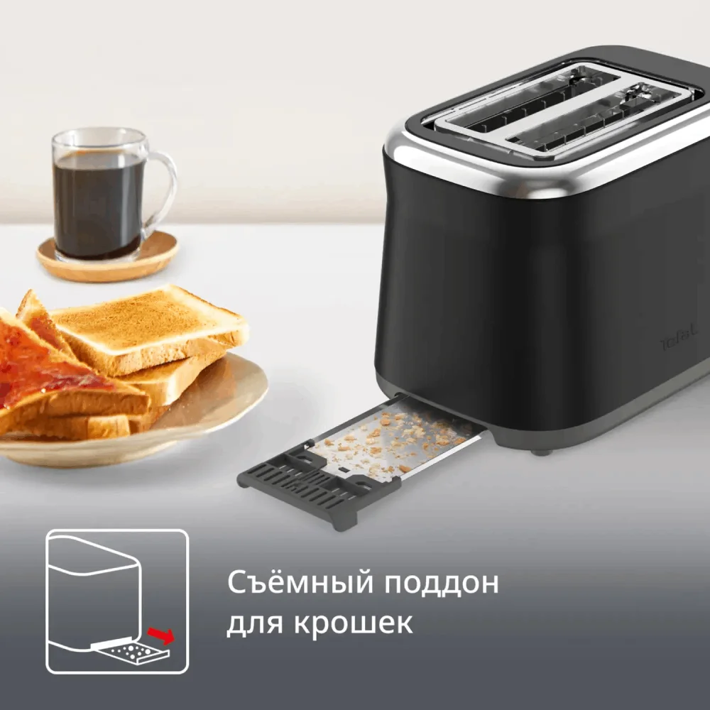 Тостер Tefal TT 7208E0 черный купить,NaN